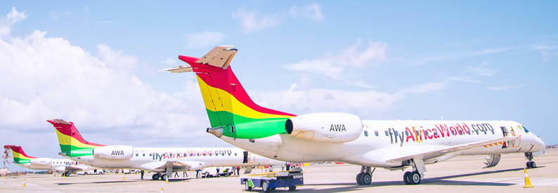 Africa World Airlines Embraer ERJ-145 in Accra